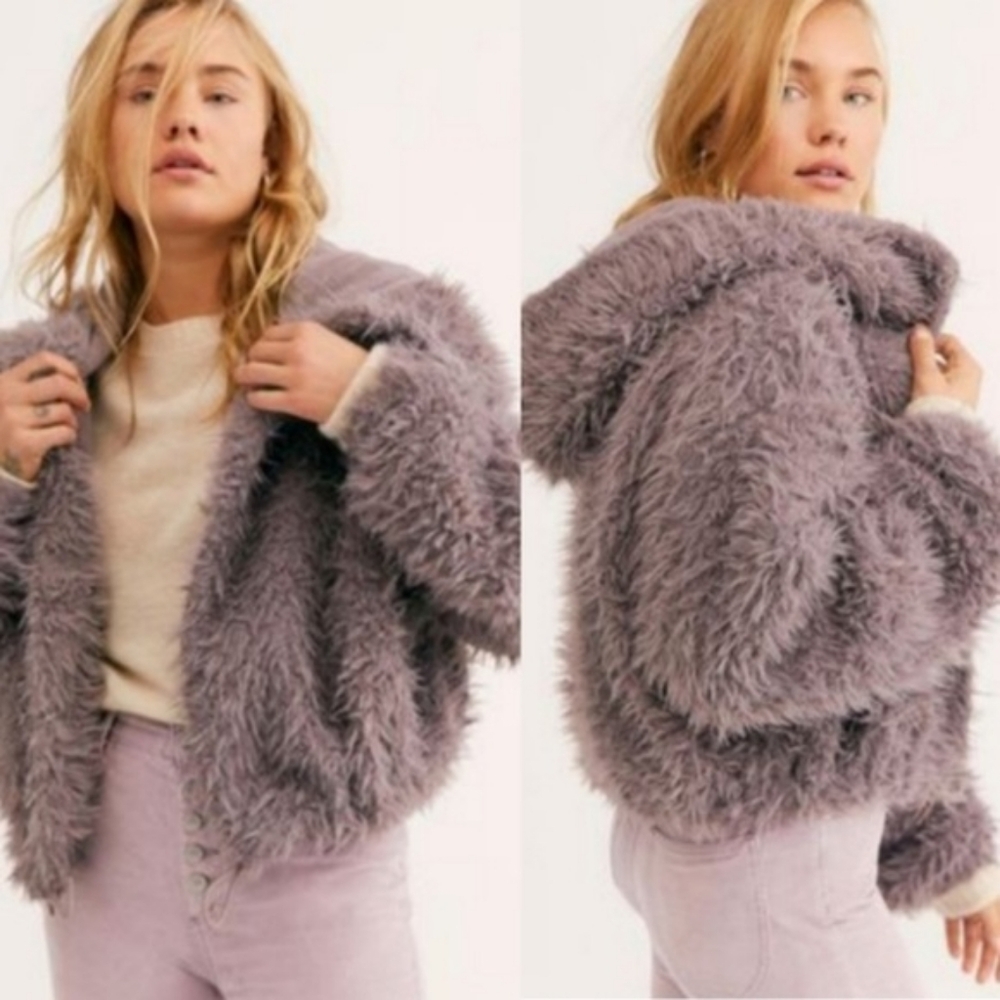 Free People Faux Fur Jacket